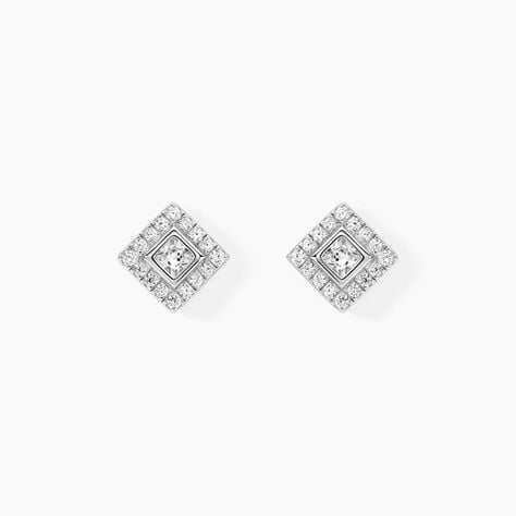 Boucles D'oreilles Pendantes Marie-elsa Argent  Oxyde De Zirconium - Boucles d'oreilles fantaisie Femme | Histoire d’Or