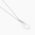 Collier Peer Argent Blanc Oxyde De Zirconium - Colliers fantaisie Femme | Histoire d&rsquo;Or