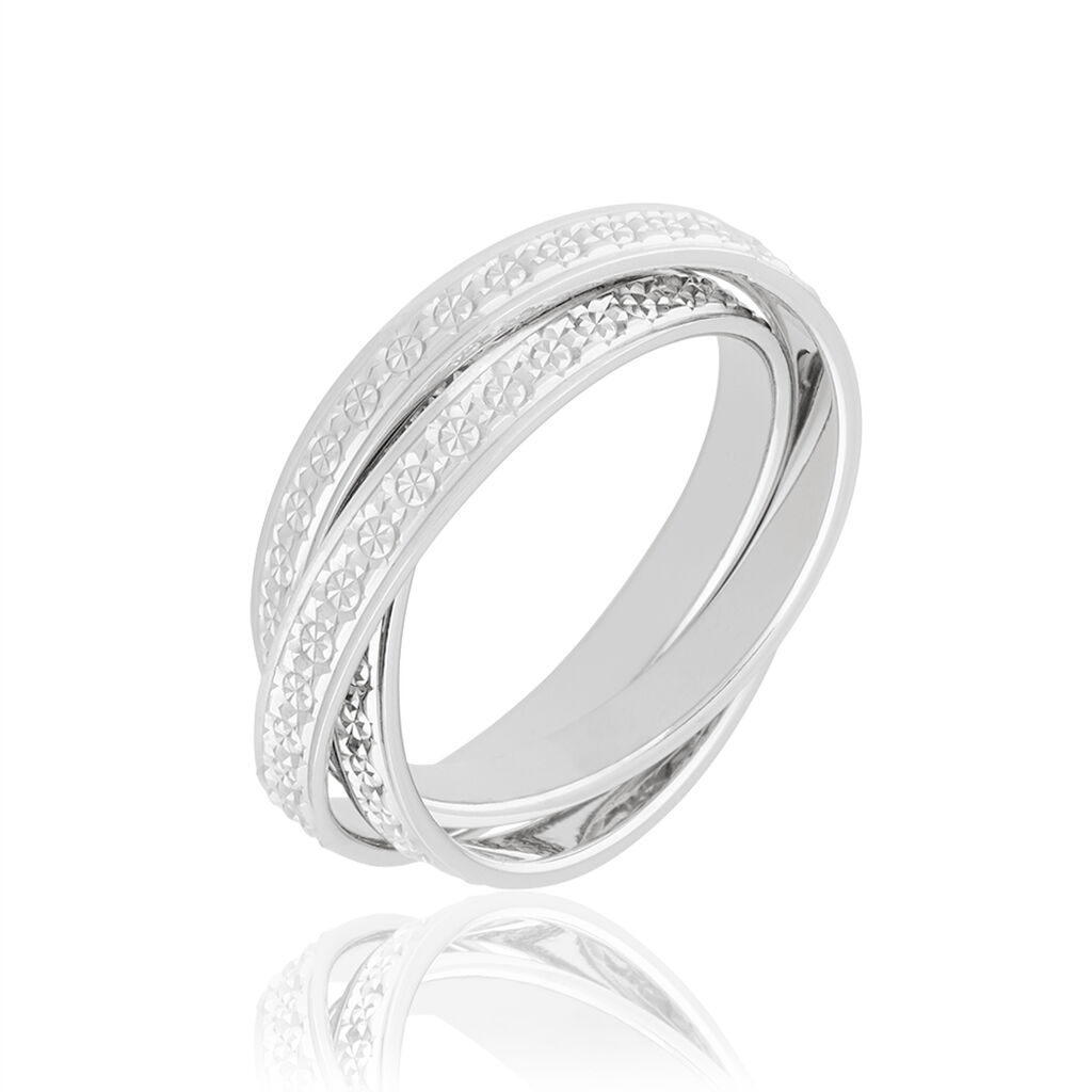 Alliance Bertina Demi Jonc Classique Or Blanc - Alliances Femme | Histoire d&rsquo;Or