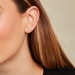 Boucles D'oreille Puce Unitaire Oya Or Jaune Oxyde De Zirconium - Clous d'oreilles Famille | Histoire d&rsquo;Or