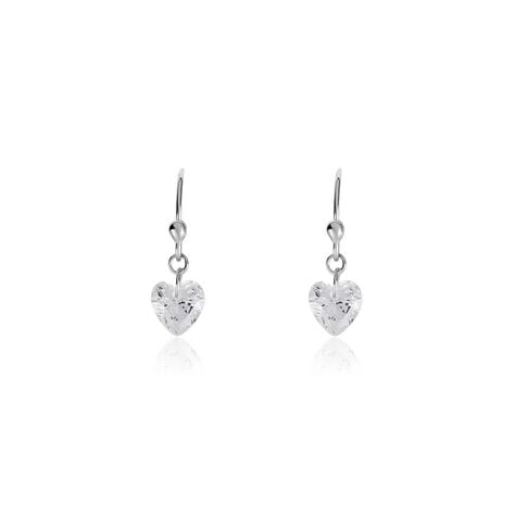 Boucles D'oreilles Pendantes Argent Blanc Sopher Oxydes De Zirconium - Boucles d'oreilles fantaisie Femme | Histoire d&rsquo;Or