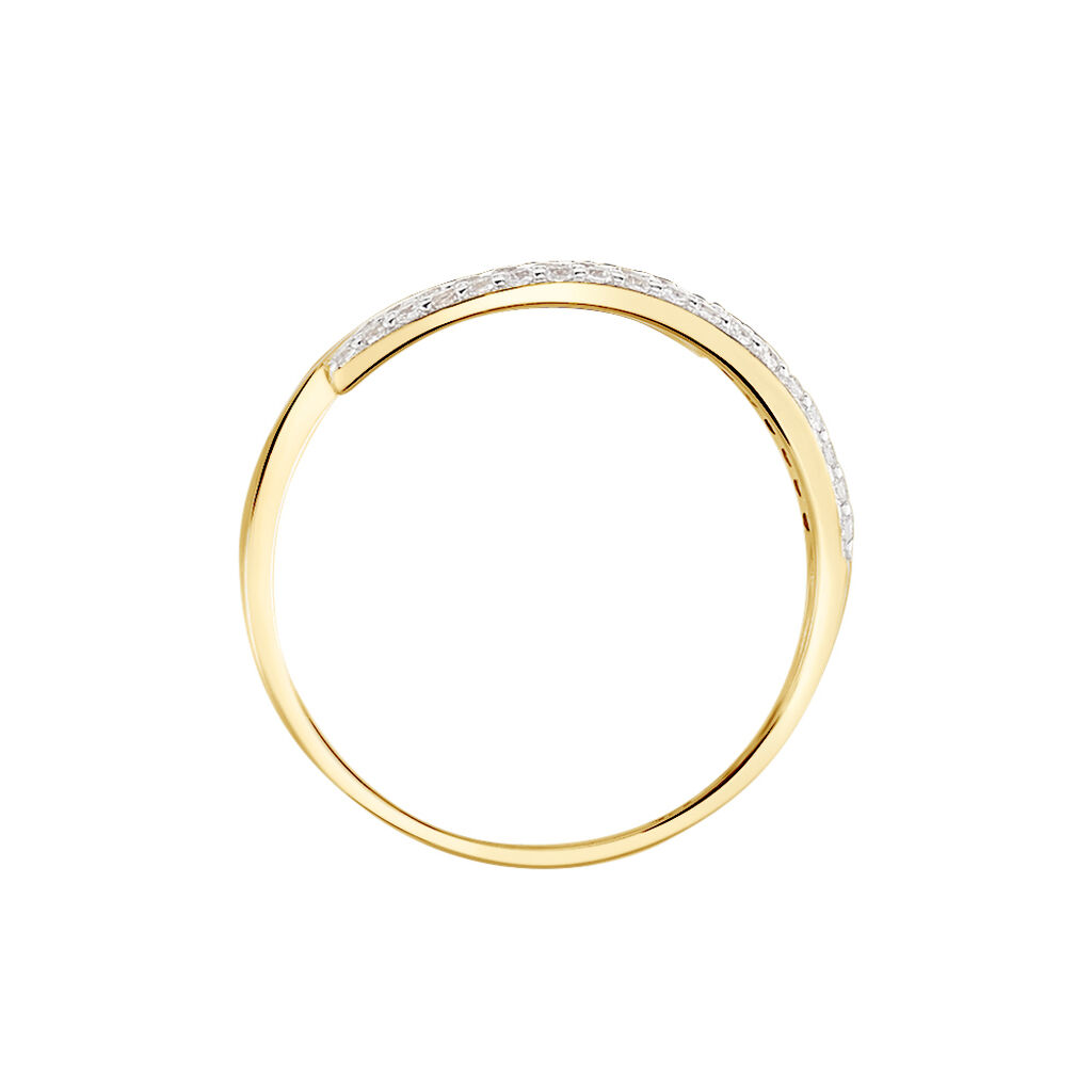 Bague Vero Or Jaune Oxyde De Zirconium - Bagues avec pierre Femme | Histoire d’Or