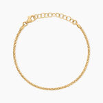 Bracelet Odelyn Argent Dor&eacute; A L'Or 750/1000 - Bijoux sans pierre Femme | Histoire d&rsquo;Or