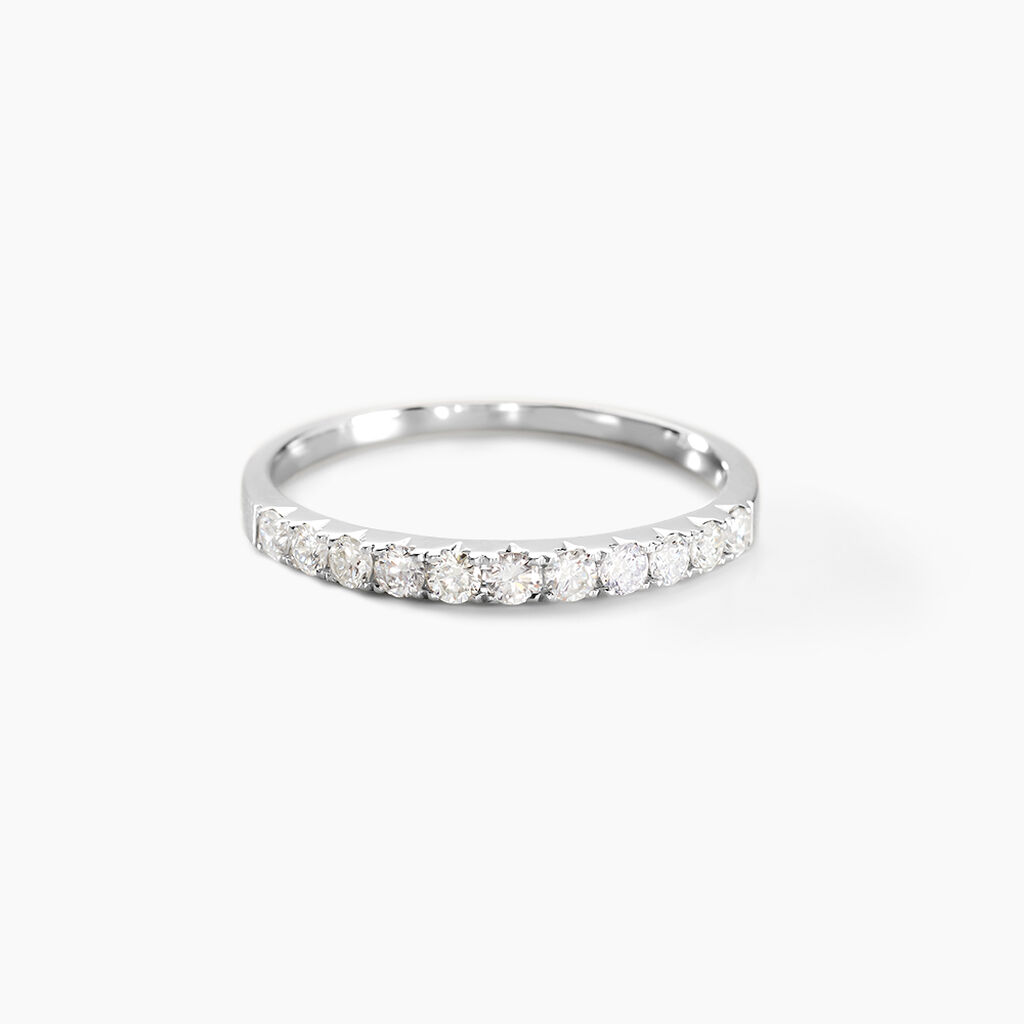 Alliance Pristina Or Blanc Diamant - Alliances Femme | Histoire d’Or