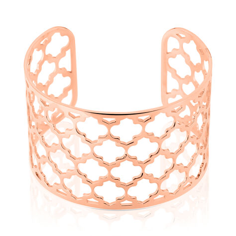 Bracelet Manchette Nevenka Acier Rose - Bracelets manchettes Femme | Histoire d&rsquo;Or