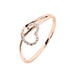 Bague Louise Or Rose Diamant - Bagues avec pierre Femme | Histoire d’Or