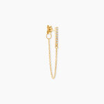 Boucle D'oreille Unitaire Barbra Or Jaune Oxyde De Zirconium - Piercings d'oreilles Femme | Histoire d&rsquo;Or