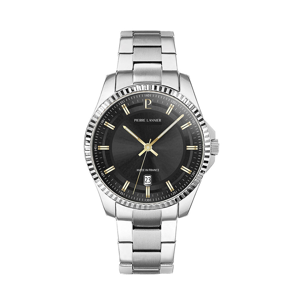 Montre Pierre Lannier Lannier Metropolitain 40 Noir - Montres Homme | Histoire d&rsquo;Or