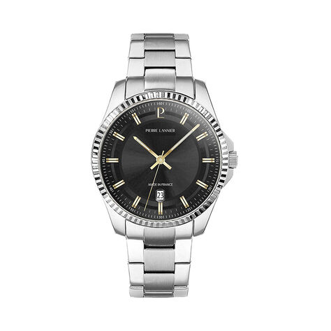 Montre Pierre Lannier Lannier Metropolitain 40 Noir - Montres Homme | Histoire d&rsquo;Or