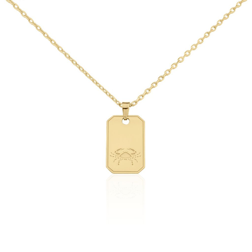 Collier Plaqu&eacute; Or Quintien - Colliers Zodiaque Homme | Histoire d&rsquo;Or
