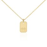 Collier Plaqu&eacute; Or Quintien - Colliers Zodiaque Homme | Histoire d&rsquo;Or