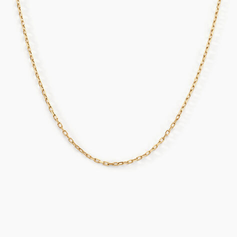 Cha&icirc;ne Igoa Maille For&ccedil;at Diamantee Or Jaune - Chaines Unisex | Histoire d&rsquo;Or