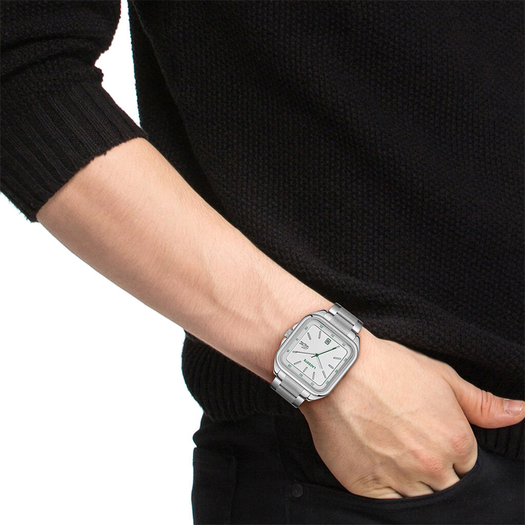 Montre Lacoste .12.12 Up Argenté - Nouveautés montres Homme | Histoire d’Or