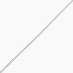 Cha&icirc;ne Imad Maille Gourmette Or Blanc - Chaines Famille | Histoire d&rsquo;Or