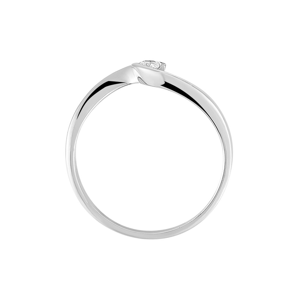 Bague Solitaire Vrille Or Blanc Diamant - Bagues solitaires Femme | Histoire d’Or