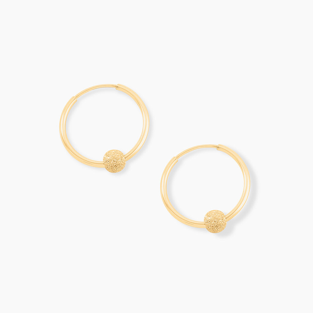 Créoles Ariel Or Jaune - Boucles d'oreilles créoles Femme | Histoire d’Or