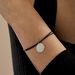 Bracelet Paula Argent Blanc - Bracelets cordon Femme | Histoire d’Or