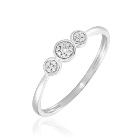 Bague Or Blanc Abital Diamants - Bagues avec pierre Femme | Histoire d’Or