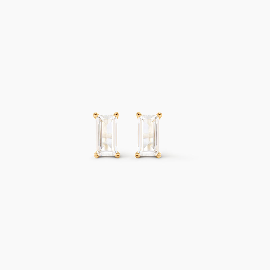 Boucles D'oreilles Puces Giroflee Or Jaune Oxyde - Clous d'oreilles Femme | Histoire d&rsquo;Or