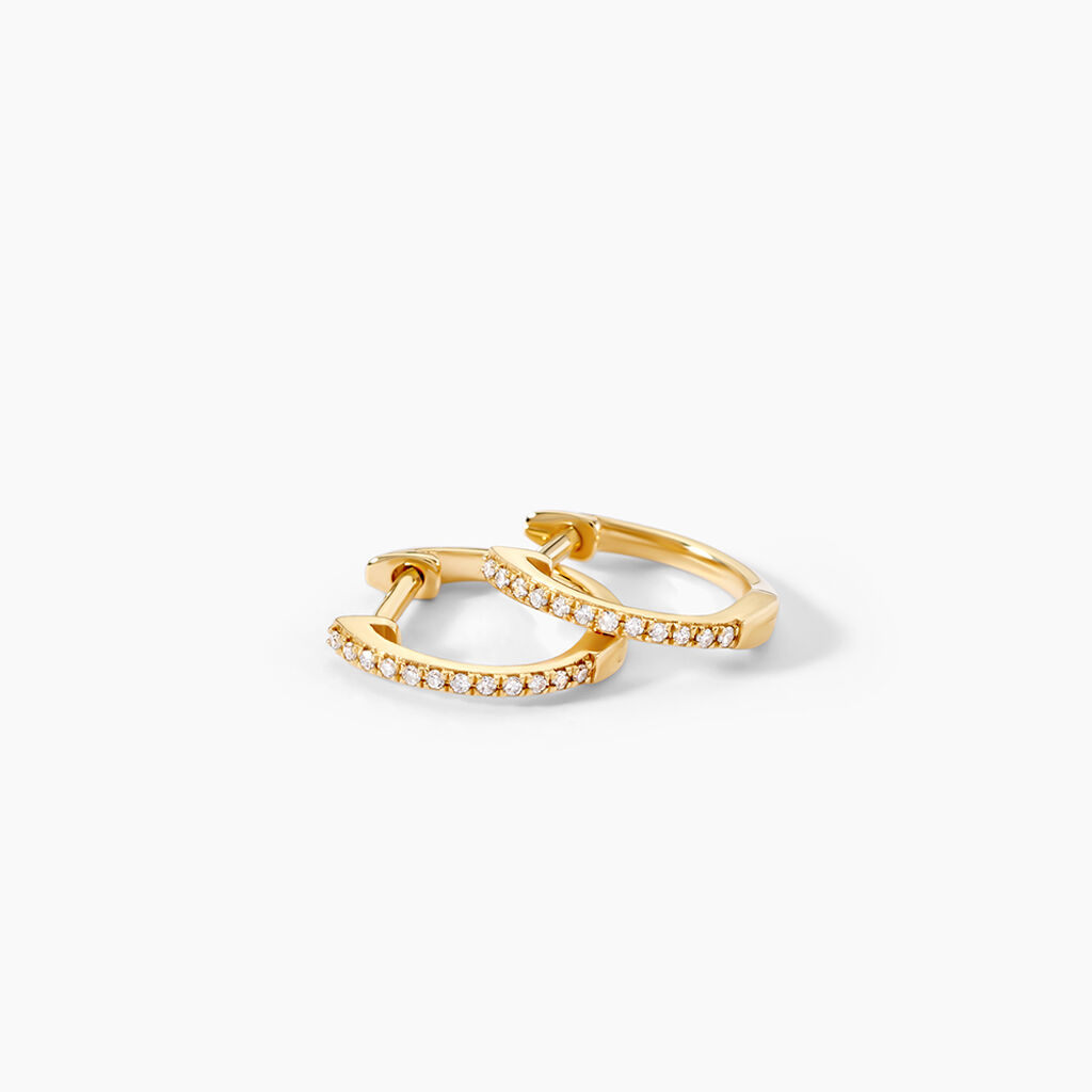 Cr&eacute;oles Aryanna Or Jaune Diamant - Boucles d'oreilles cr&eacute;oles Femme | Histoire d&rsquo;Or