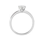 Bague Solitaire Natalia Or Blanc Diamant Synthetique - Bagues solitaires Femme | Histoire d&rsquo;Or