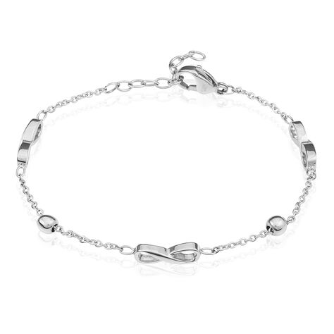 Bracelet Dalal Acier Blanc - Bijoux Infini Femme | Histoire d’Or