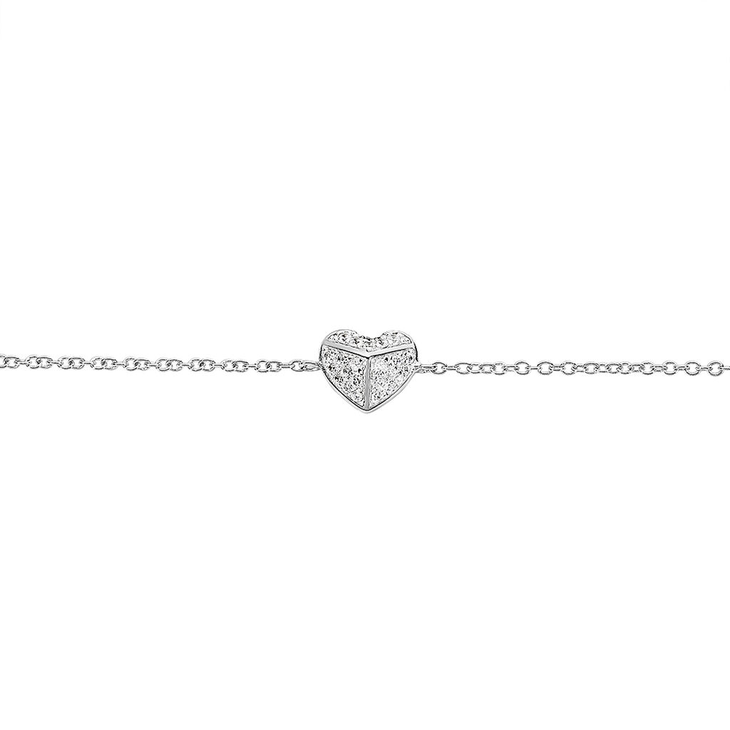 Bracelet Samia Argent Blanc Oxyde De Zirconium - Bracelets Femme | Histoire d’Or