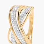 Bague Pivoine Or Jaune Diamant - Bagues avec pierre Femme | Histoire d&rsquo;Or