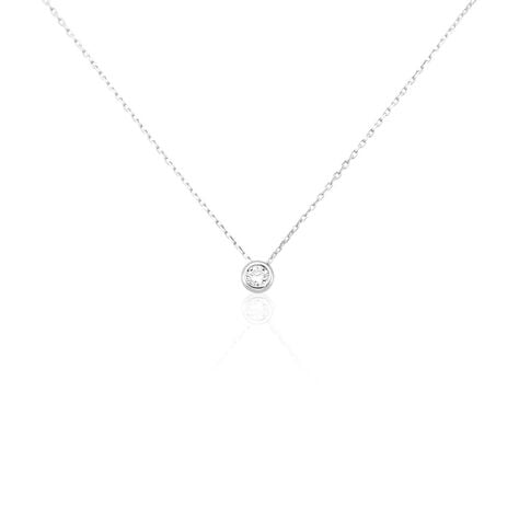 Collier Agota Or Blanc Diamant - Colliers Femme | Histoire d’Or
