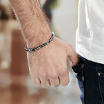 Bracelet Manuel Acier Blanc - Bracelets cha&icirc;ne Homme | Histoire d&rsquo;Or