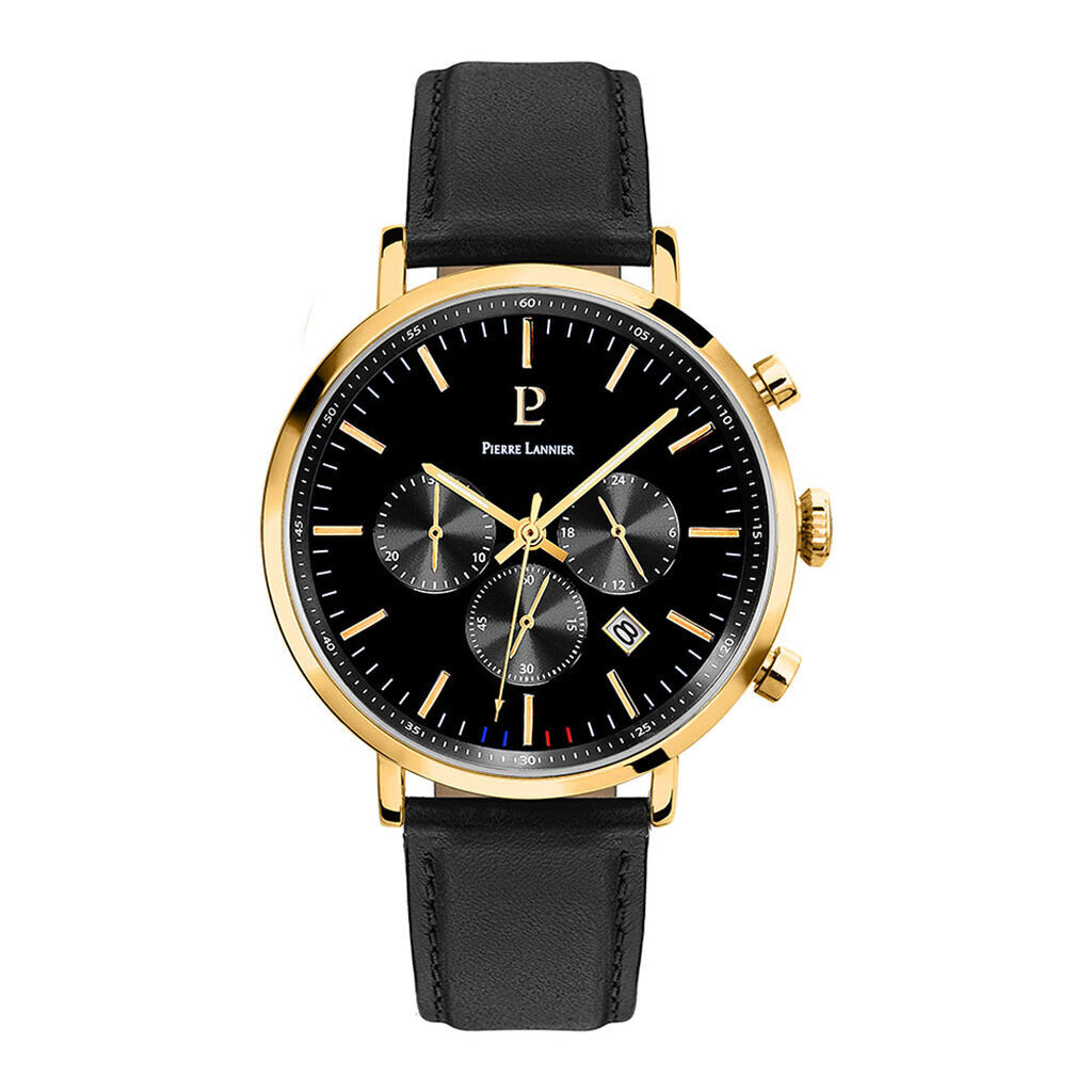Montre Pierre Lannier Baron Noir - Montres Homme | Histoire d’Or