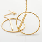 Boucles D'oreilles Pendantes Evana Plaqu&eacute; Or Jaune - Boucles d'oreilles pendantes Femme | Histoire d&rsquo;Or