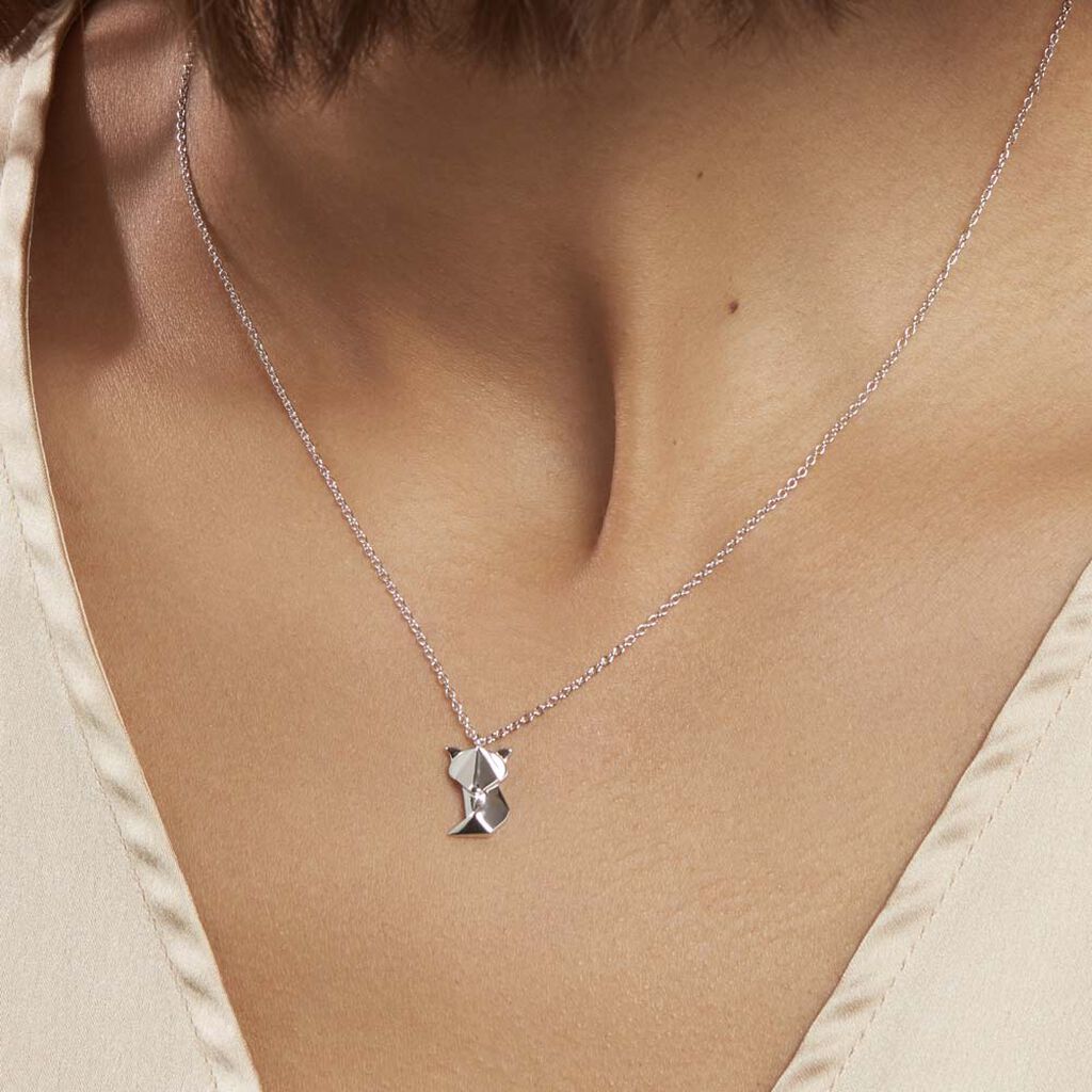 Collier Severiano Argent Blanc - Colliers fantaisie Femme | Histoire d’Or