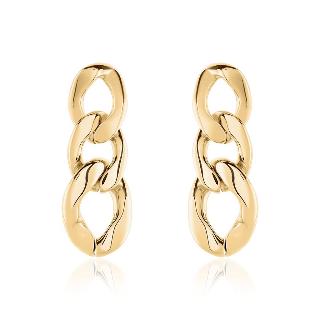 Boucles D'oreilles Hera Pendantes Acier Doré - Boucles d'oreilles fantaisie Femme | Histoire d’Or
