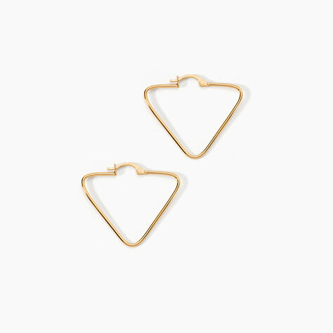 Cr&eacute;oles Doris Plaqu&eacute; Or Jaune - Boucles d'oreilles cr&eacute;oles Femme | Histoire d&rsquo;Or