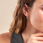 Cr&eacute;oles Viana Argent Blanc - Boucles d'oreilles cr&eacute;oles Femme | Histoire d&rsquo;Or