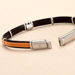 Bracelet Jourdan Cuir Noir - Bracelets Homme | Histoire d&rsquo;Or