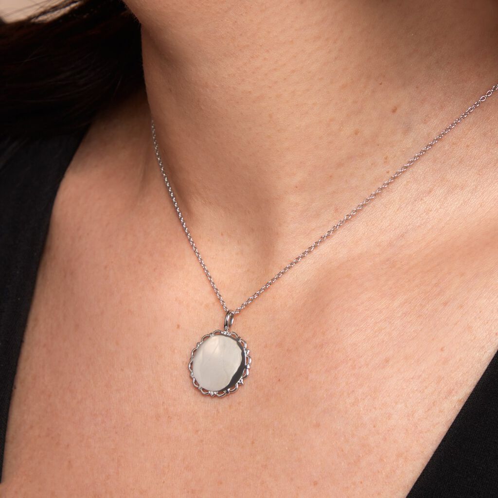 Pendentif Molya Argent Blanc - Pendentifs Femme | Histoire d’Or