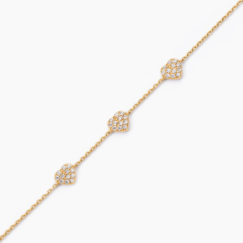 Bracelet Bomb Lover Or Jaune Oxyde De Zirconium - Bracelets Femme | Histoire d&rsquo;Or