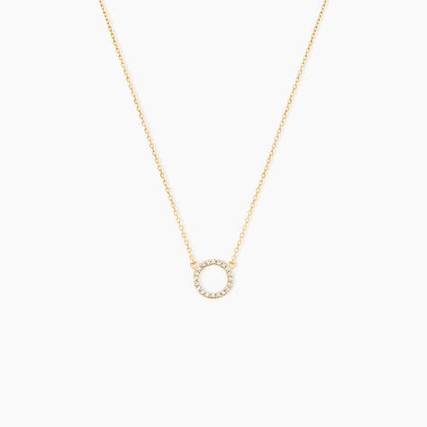 Collier Lim Or Jaune Oxyde De Zirconium - Colliers Femme | Histoire d&rsquo;Or