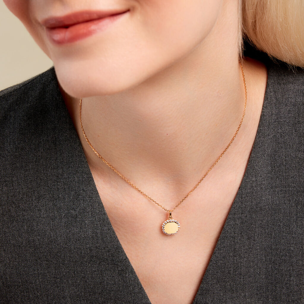 Pendentif Tissem Plaqué Or Doré Oxyde De Zirconium - Pendentifs Femme | Histoire d’Or