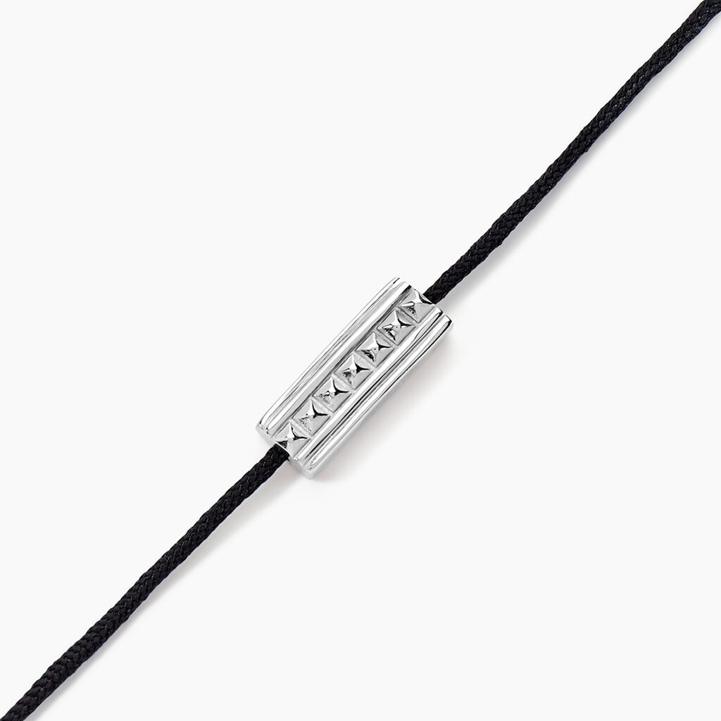 Bracelet Silva Argent Blanc - Bracelets cordon Homme | Histoire d&rsquo;Or