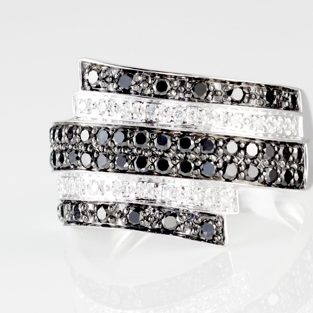 Bague Heldea Or Blanc Diamant - Bagues avec pierre Femme | Histoire d&rsquo;Or