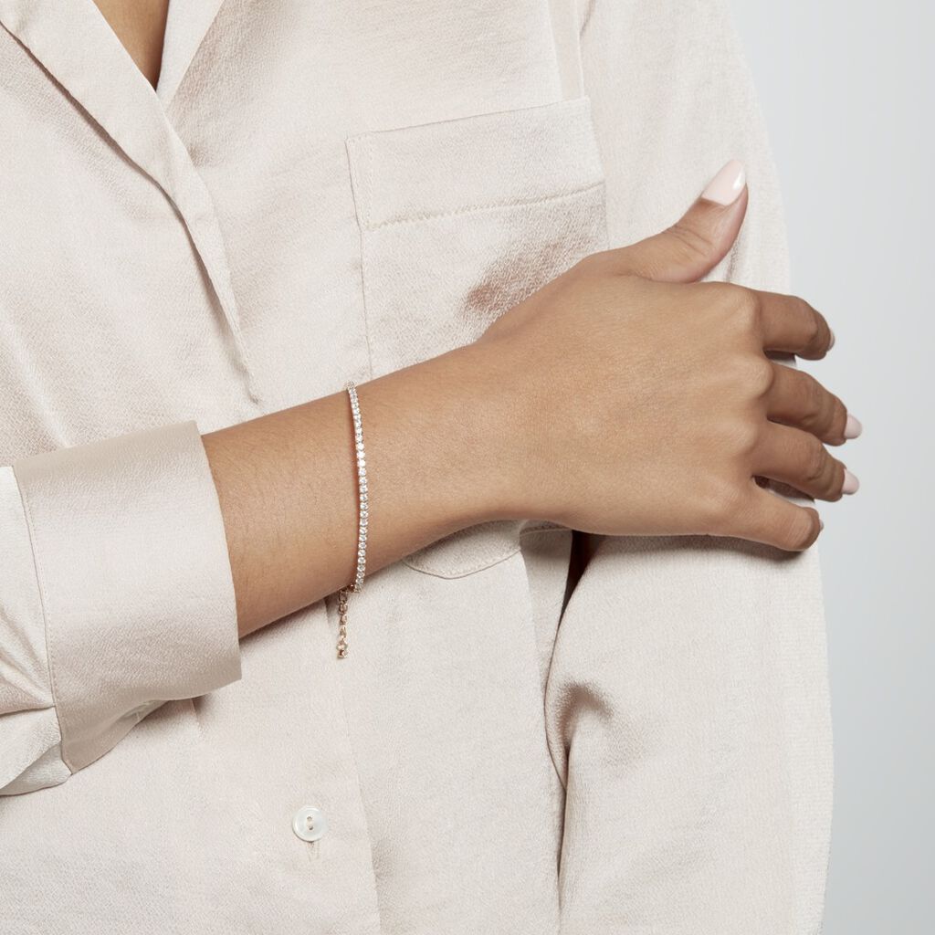 Bracelet Plaqué Or Zoelia Oxydes De Zirconium - Bracelets Femme | Histoire d’Or