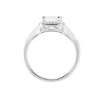 Bague Solitaire Wilona Argent Blanc Oxyde De Zirconium - Bagues solitaires Femme | Histoire d&rsquo;Or