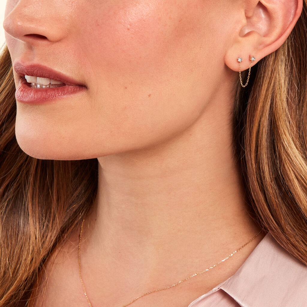Bijou D'oreille Unitaire Godric Or Jaune Diamant - Ear cuffs Femme | Histoire d’Or