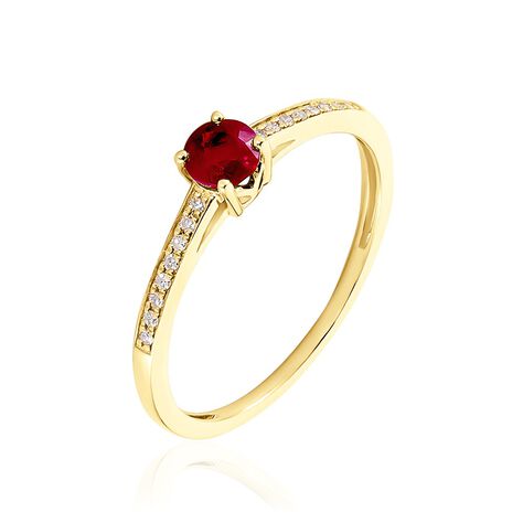 Bague Hardy Or Jaune Rubis Diamant - Bagues solitaires Femme | Histoire d’Or