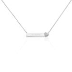 Collier Argent Rosule Oxydes De Zirconium - Colliers fantaisie Femme | Histoire d&rsquo;Or