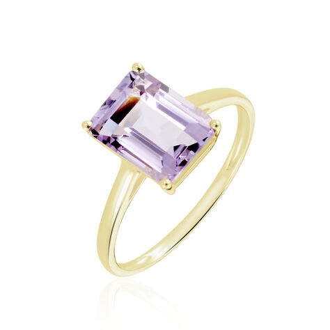 Bague Or Jaune Faraj Amethyste - Bagues solitaires Femme | Histoire d’Or