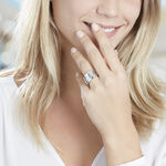 Bague Nyla Argent Blanc - Bagues Femme | Histoire d&rsquo;Or